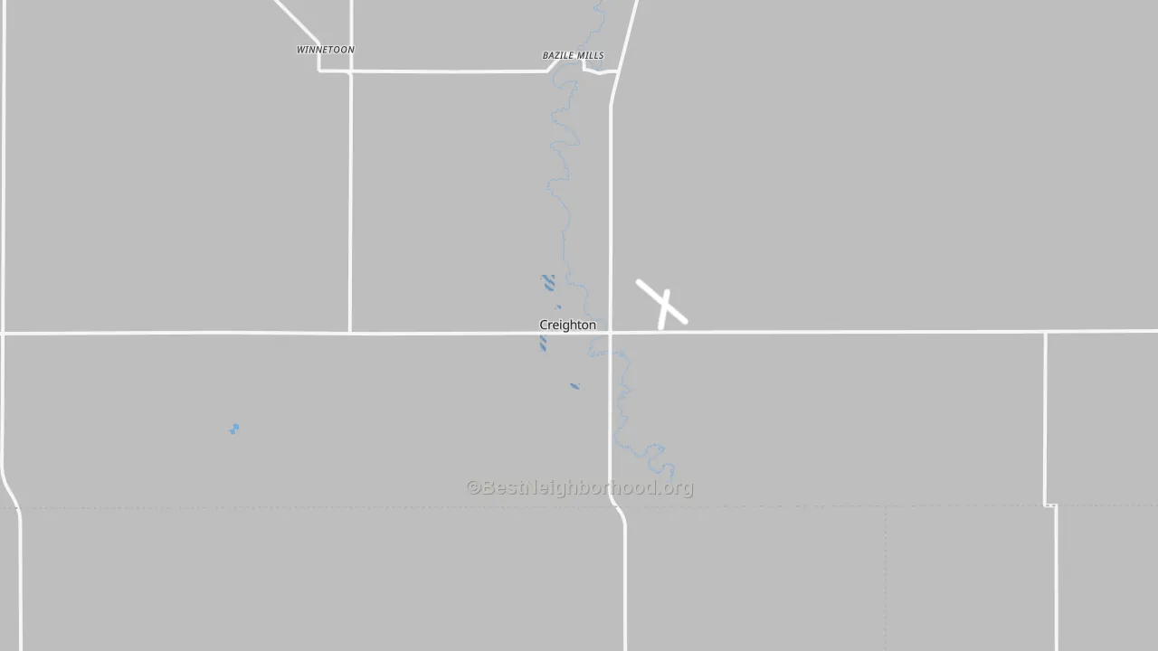 Transit Grade map of Creighton, NE