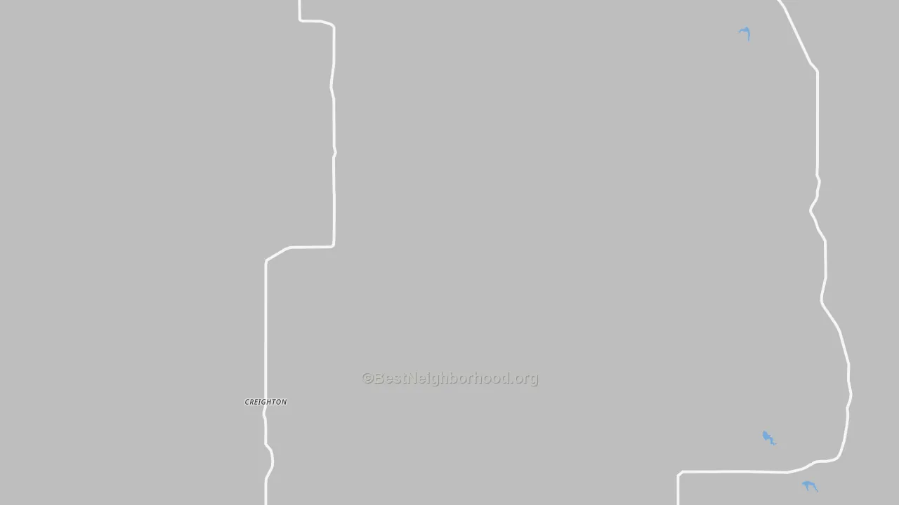 Transit Grade map of Creighton, SD