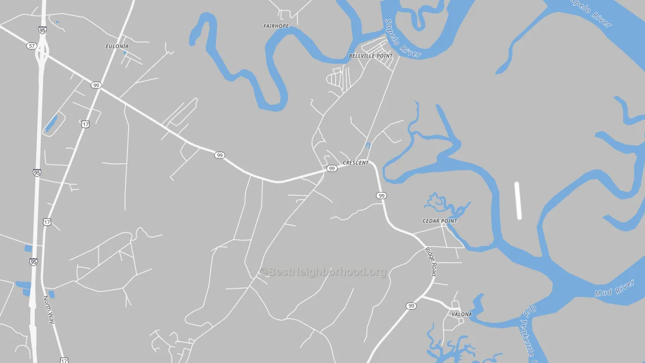 Transit Grade map of Crescent, GA
