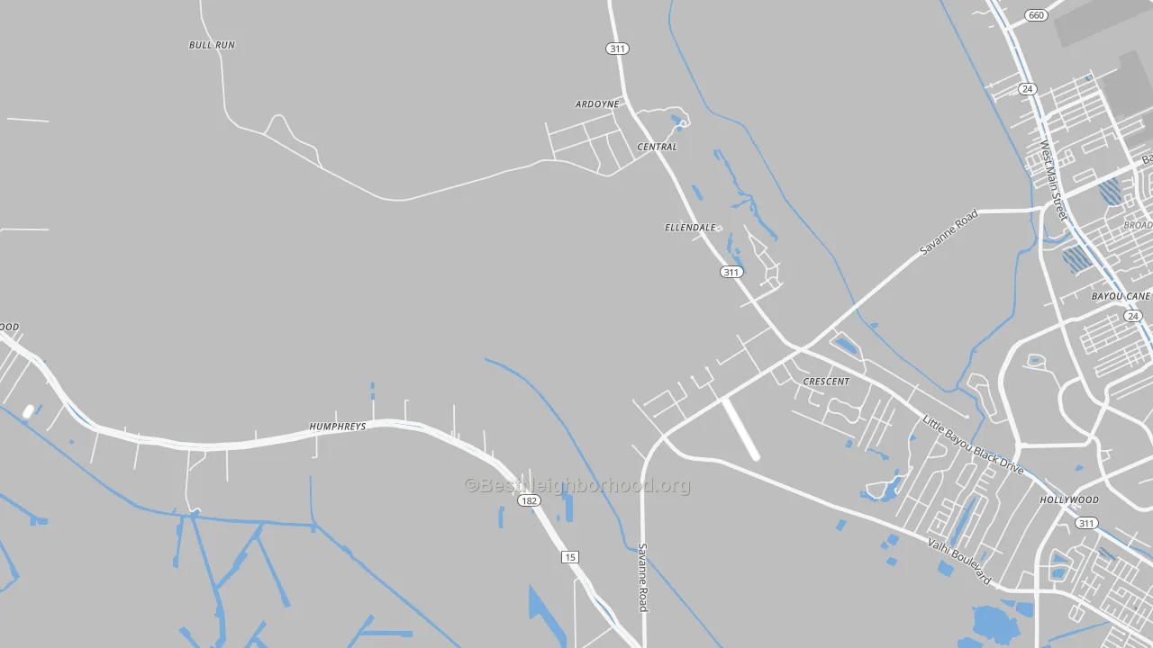 Transit Grade map of Crescent, LA