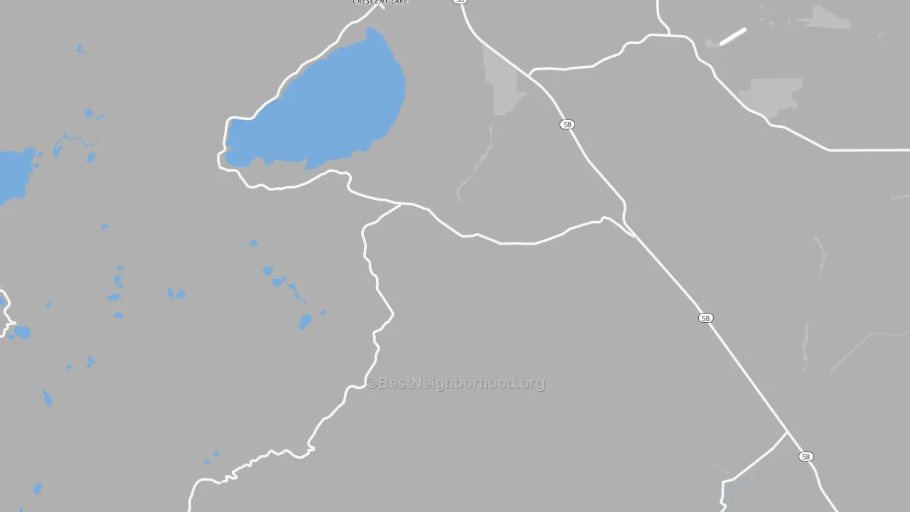 Transit Grade map of Crescent Lake, OR
