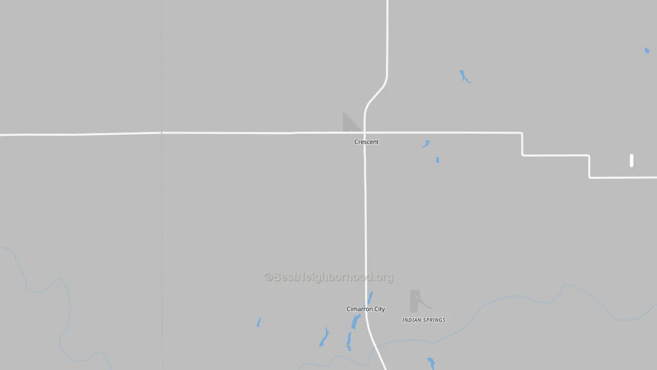 Transit Grade map of Crescent, OK