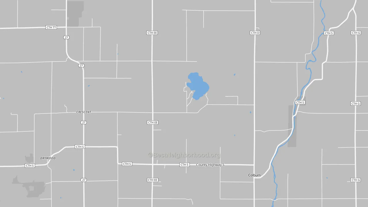 Transit Grade map of Crescent, WI