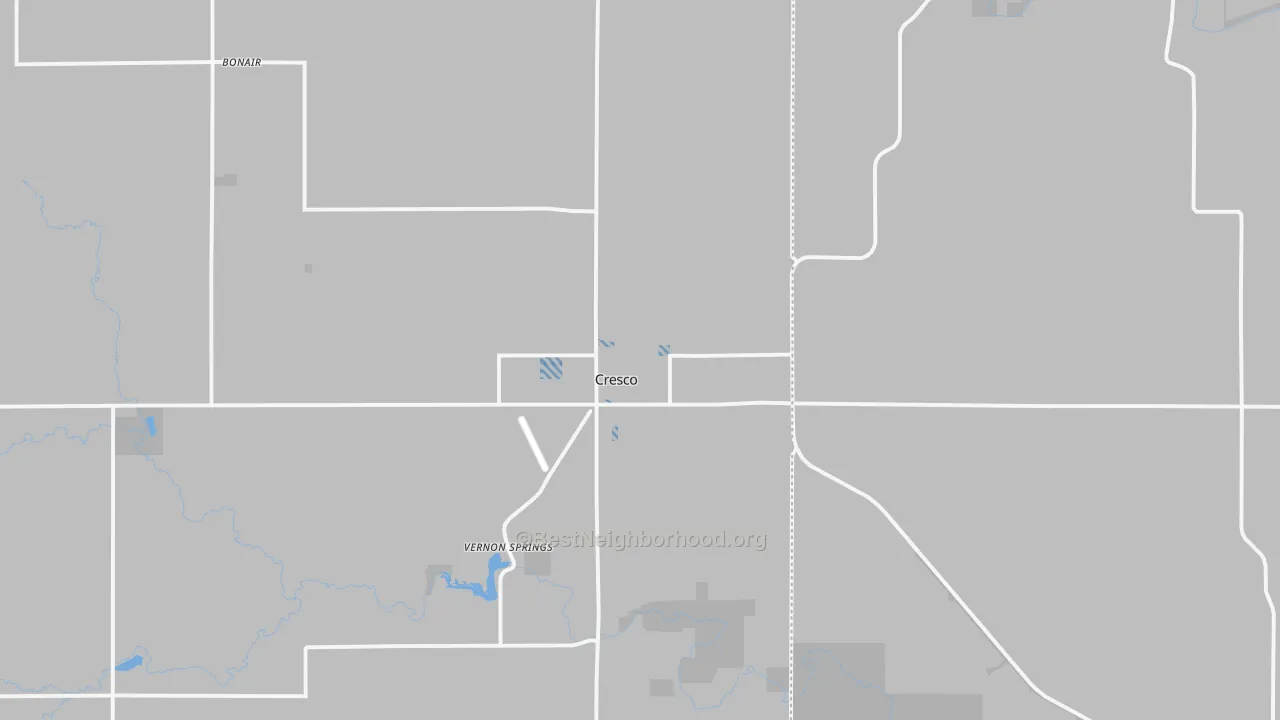 Transit Grade map of Cresco, IA