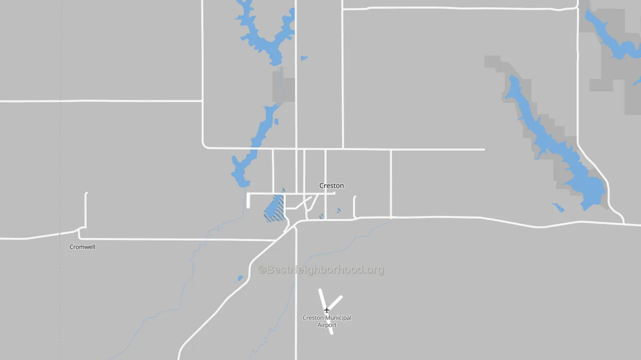 Transit Grade map of Creston, IA