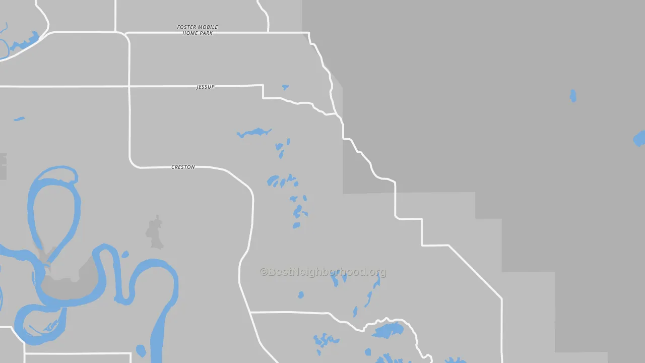 Transit Grade map of Creston, MT