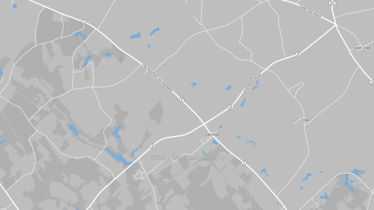 Transit Grade map of Creston, SC
