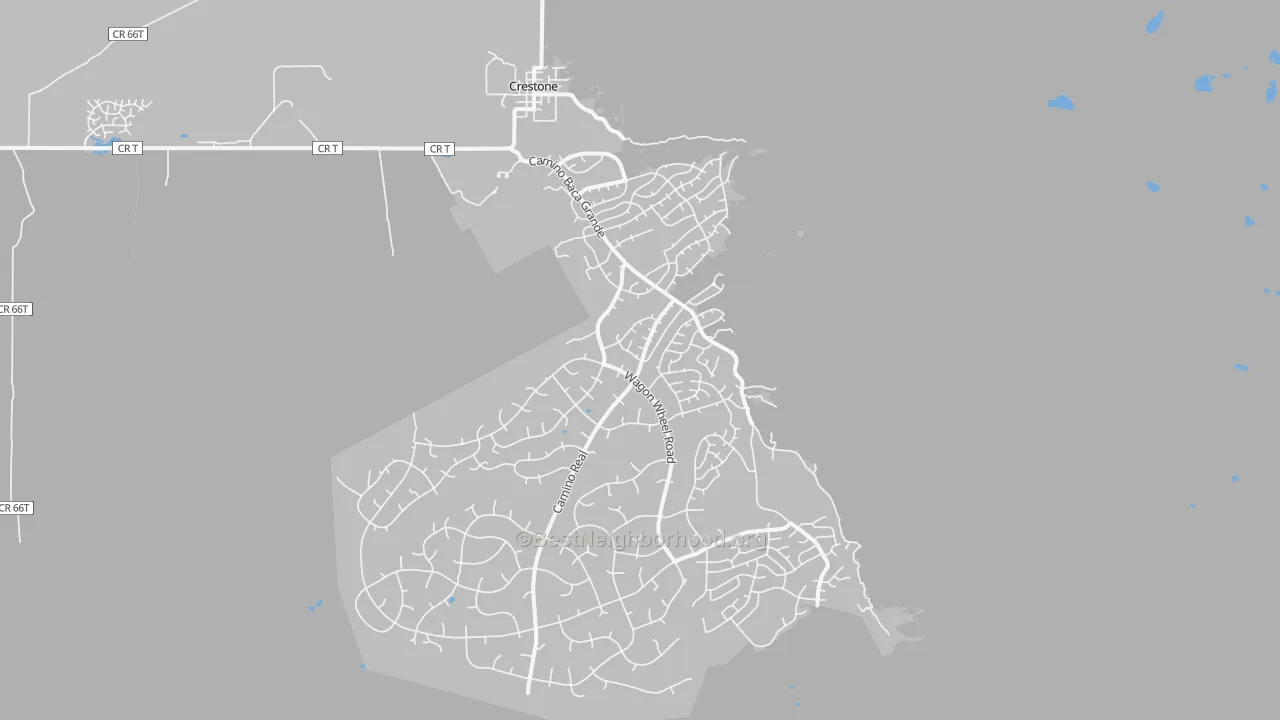 Transit Grade map of Crestone, CO