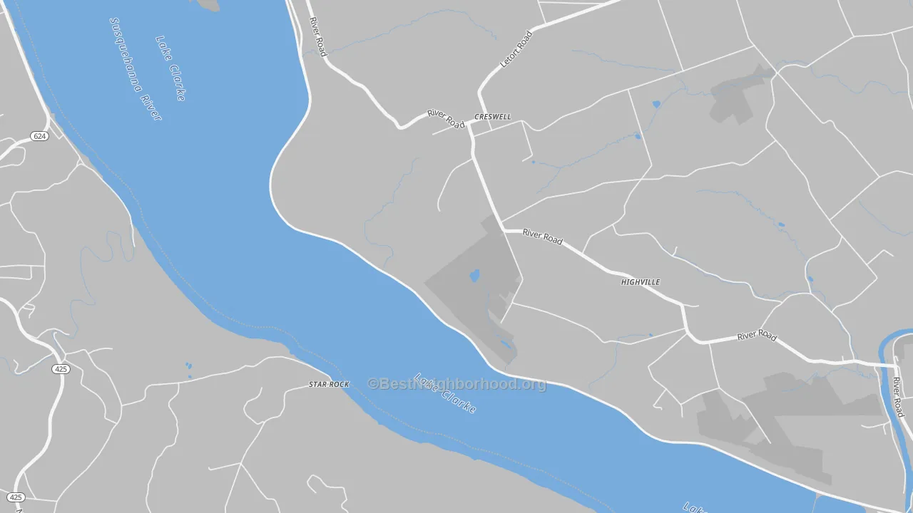 Transit Grade map of Creswell, PA