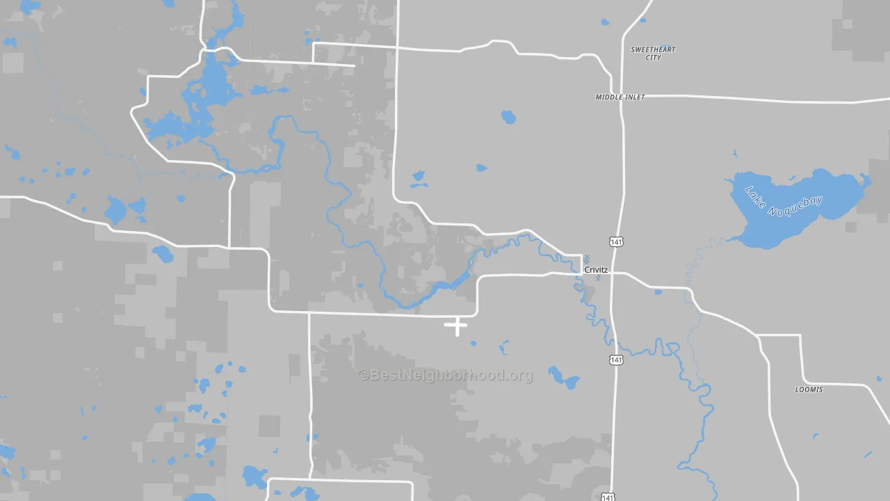 Transit Grade map of Crivitz, WI