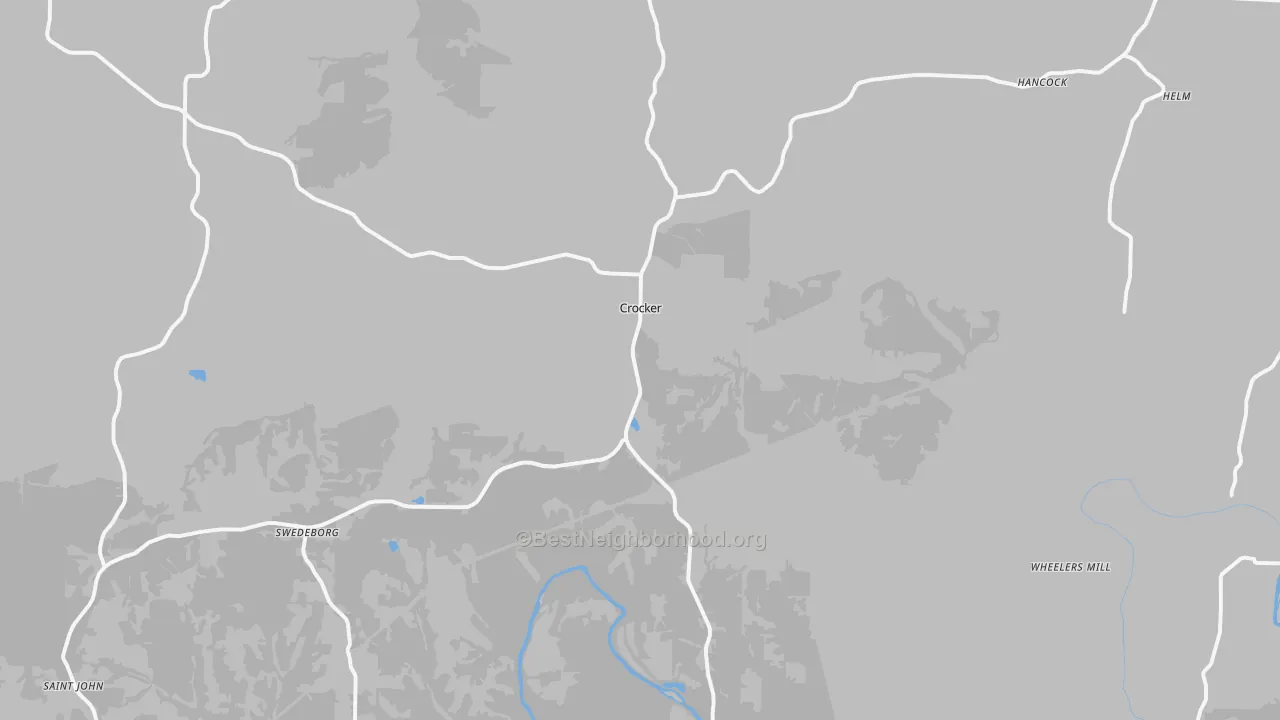Transit Grade map of Crocker, MO