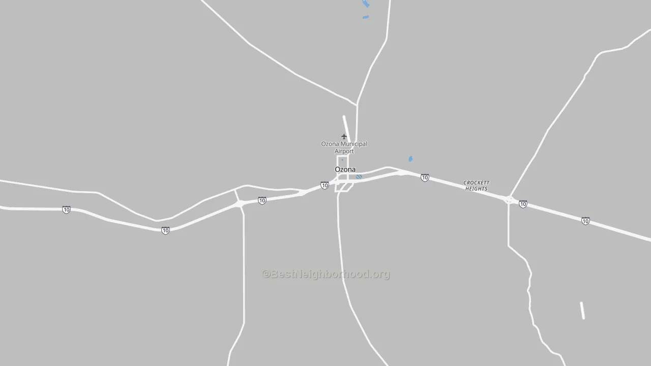 Transit Grade map of Crockett County, TX