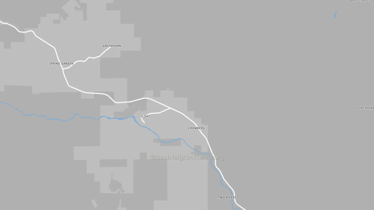 Transit Grade map of Cromberg, CA