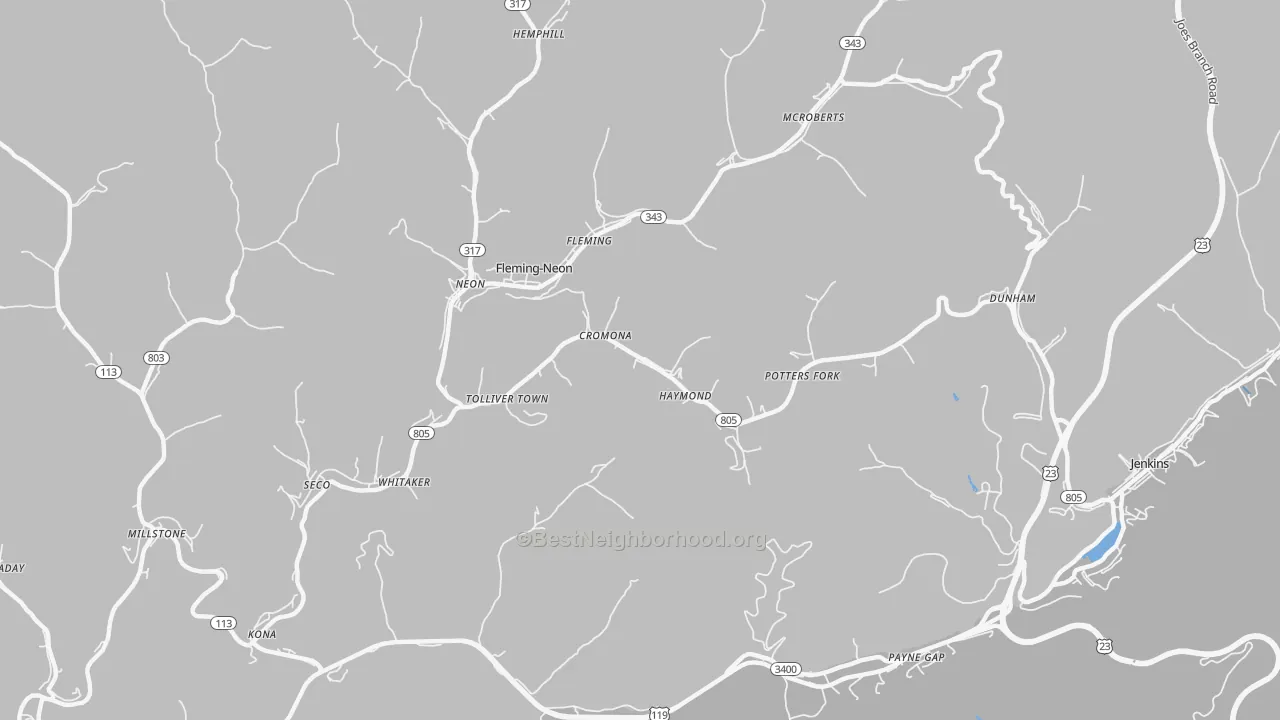 Transit Grade map of Cromona, KY