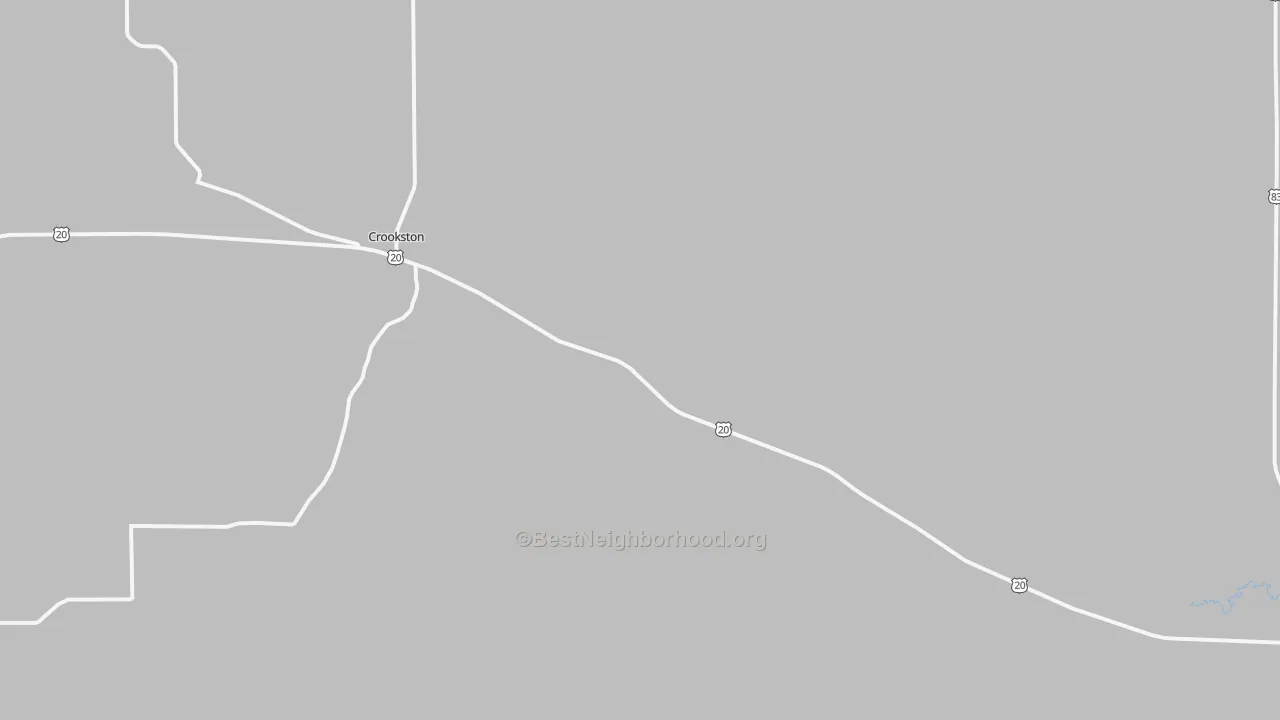 Transit Grade map of Crookston, NE