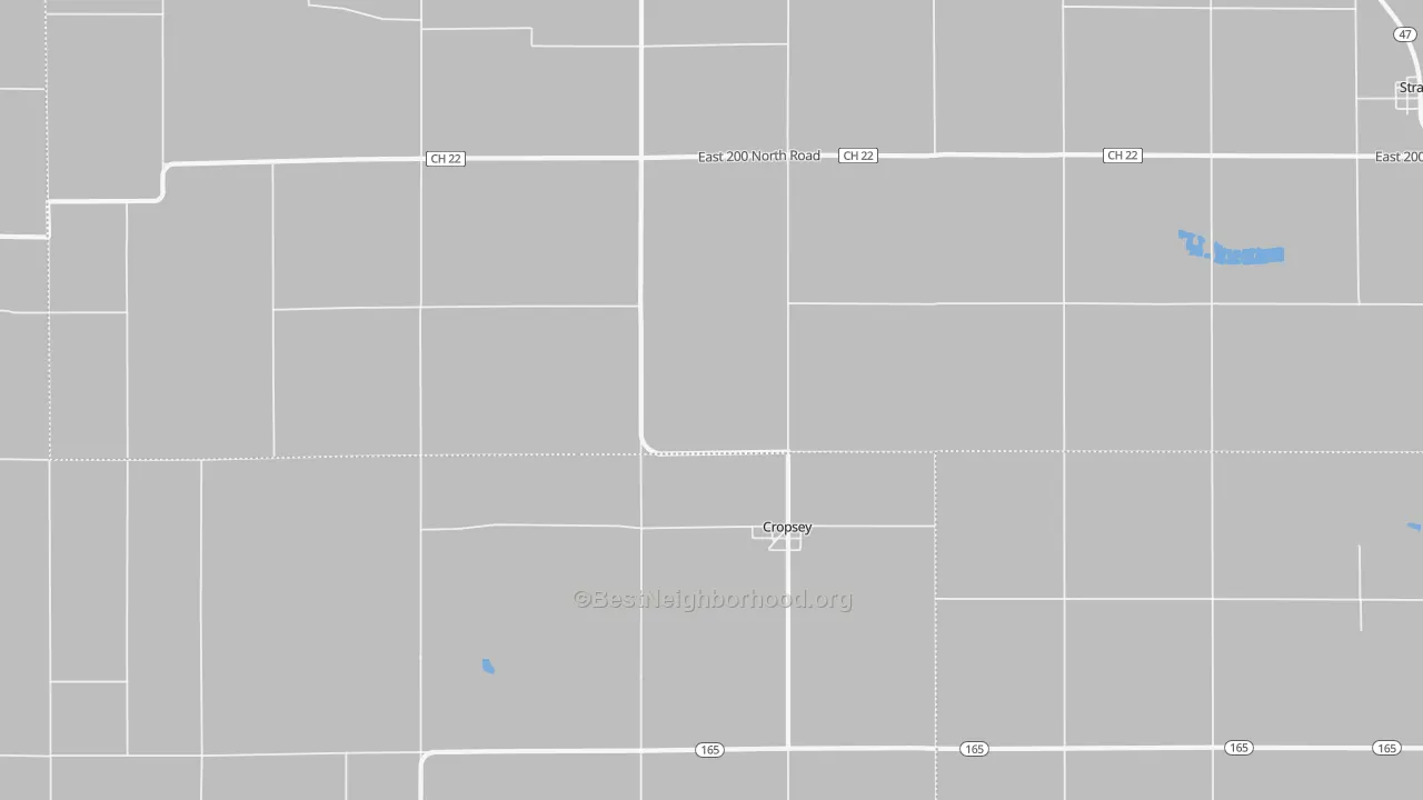 Transit Grade map of Cropsey, IL
