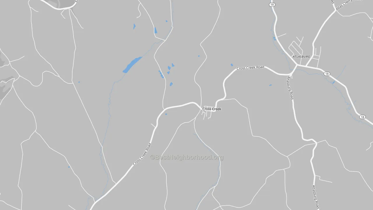 Transit Grade map of Cross Creek, PA
