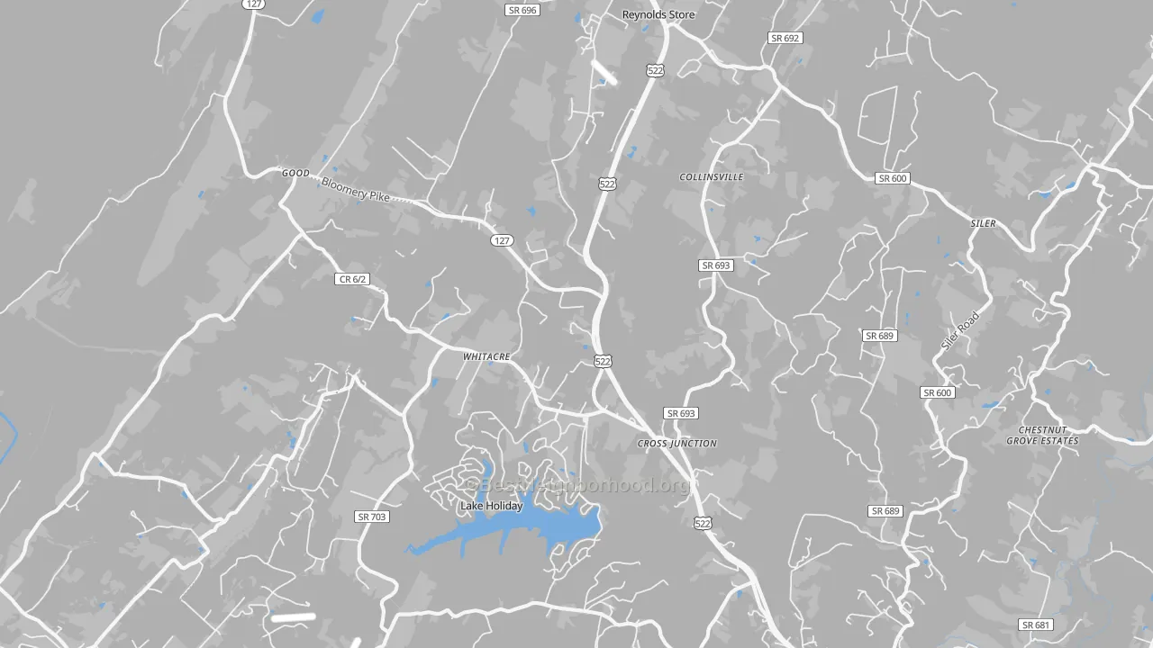 Transit Grade map of Cross Junction, VA