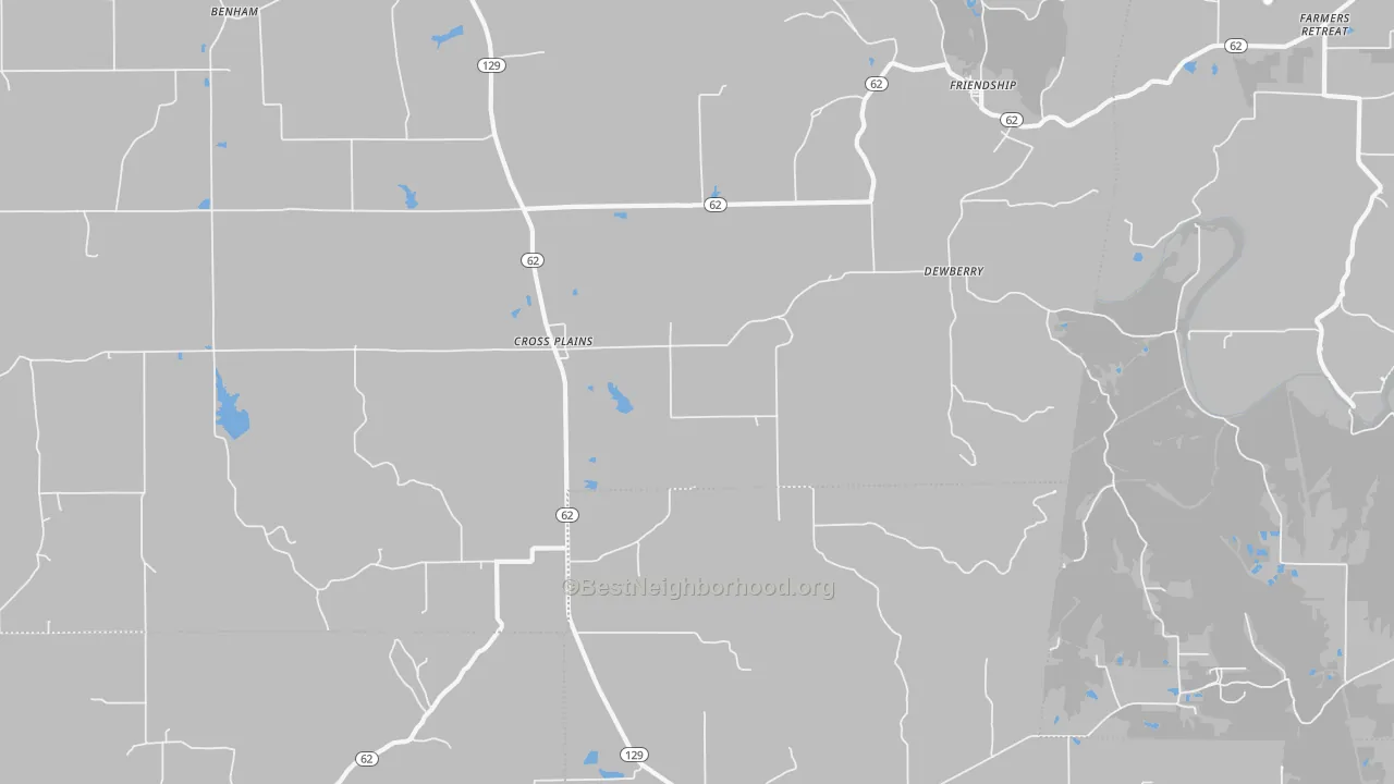 Transit Grade map of Cross Plains, IN