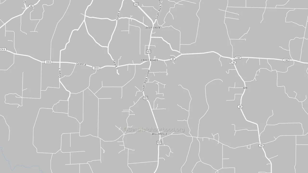 Transit Grade map of Cross Roads, AR