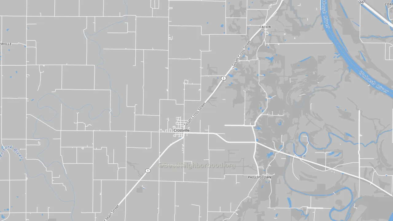 Transit Grade map of Crossville, IL