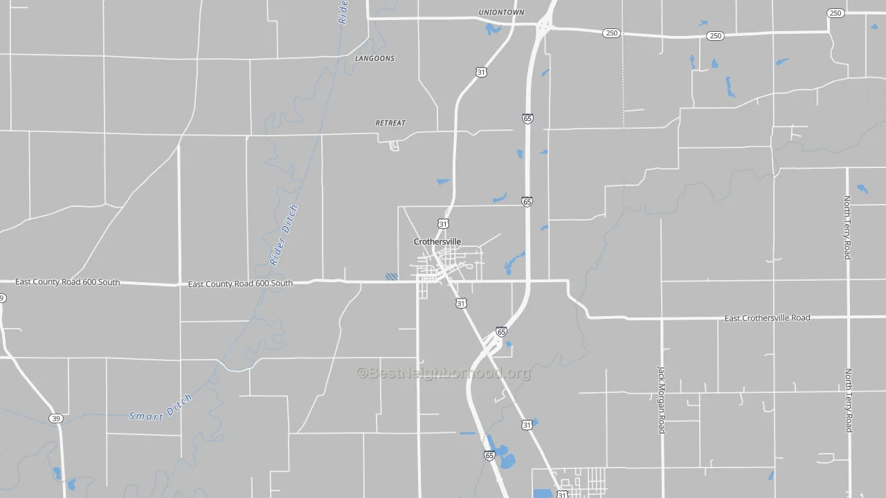 Transit Grade map of Crothersville, IN