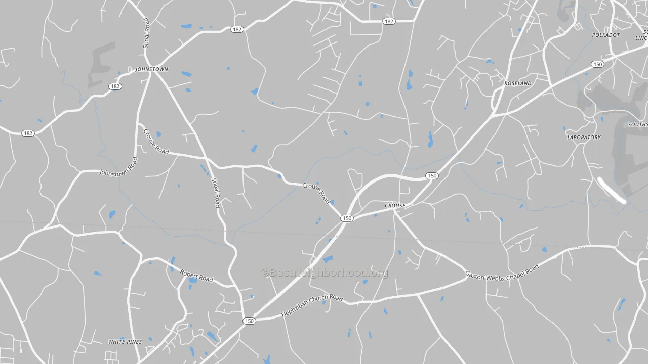 Transit Grade map of Crouse, NC
