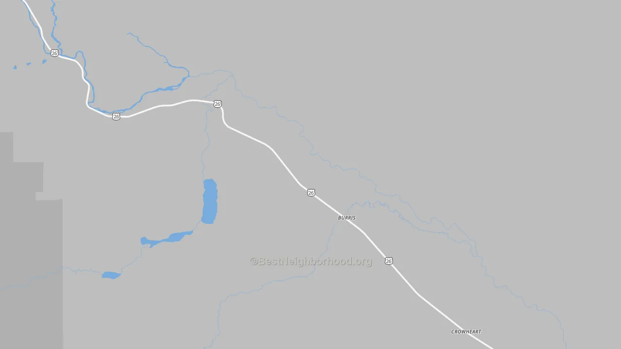Transit Grade map of Crowheart, WY