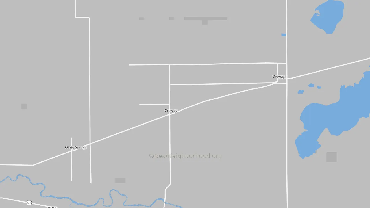 Transit Grade map of Crowley, CO