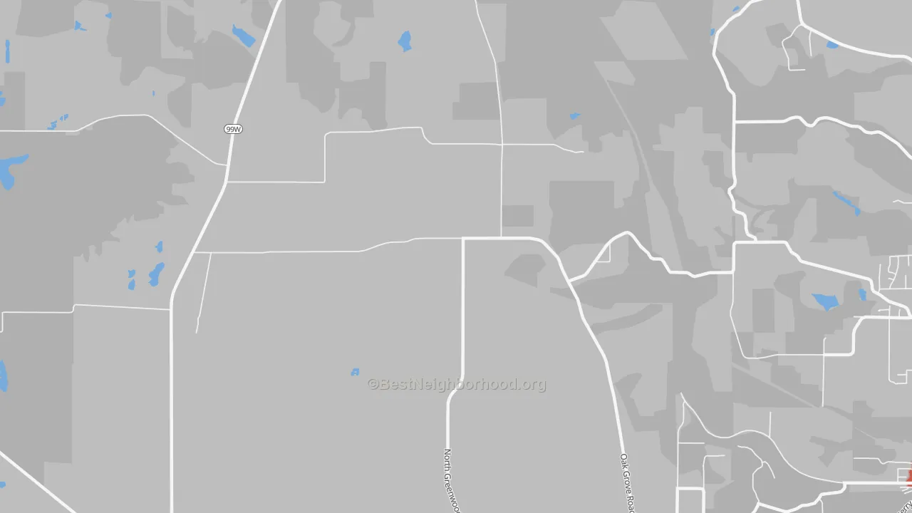 Transit Grade map of Crowley, OR