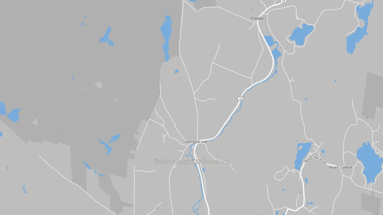 Transit Grade map of Croydon Flat, NH