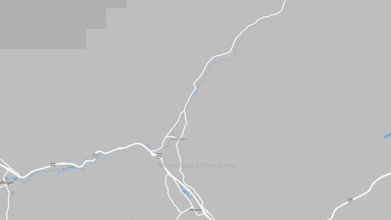 Transit Grade map of Croydon, UT