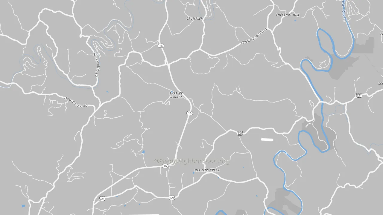Transit Grade map of Crumpler, NC