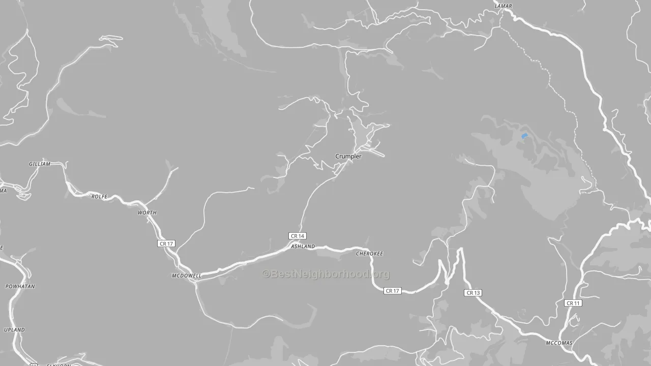Transit Grade map of Crumpler, WV