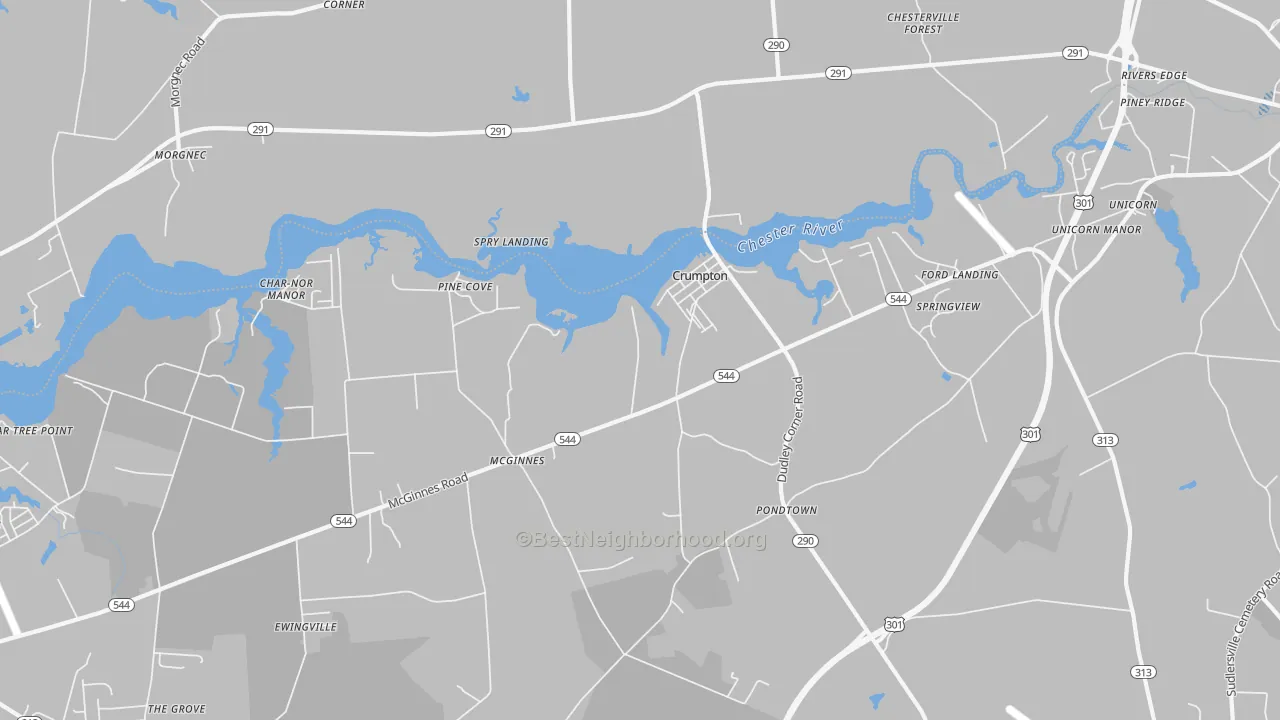 Transit Grade map of Crumpton, MD