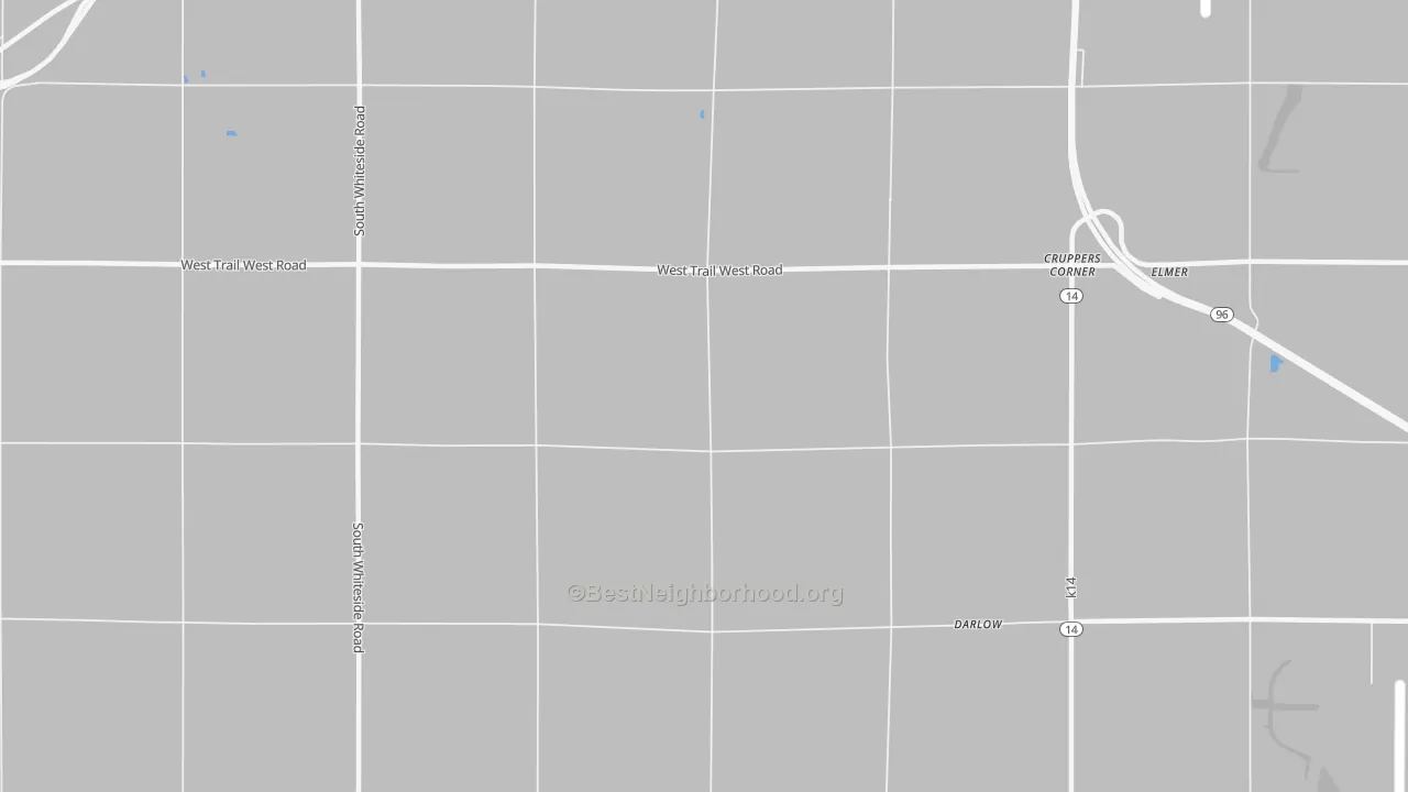Transit Grade map of Cruppers Corner, KS