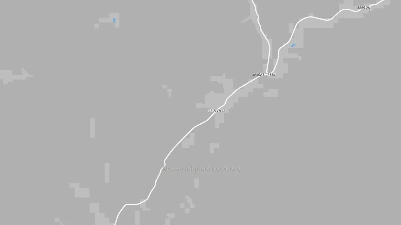 Transit Grade map of Cruzville, NM