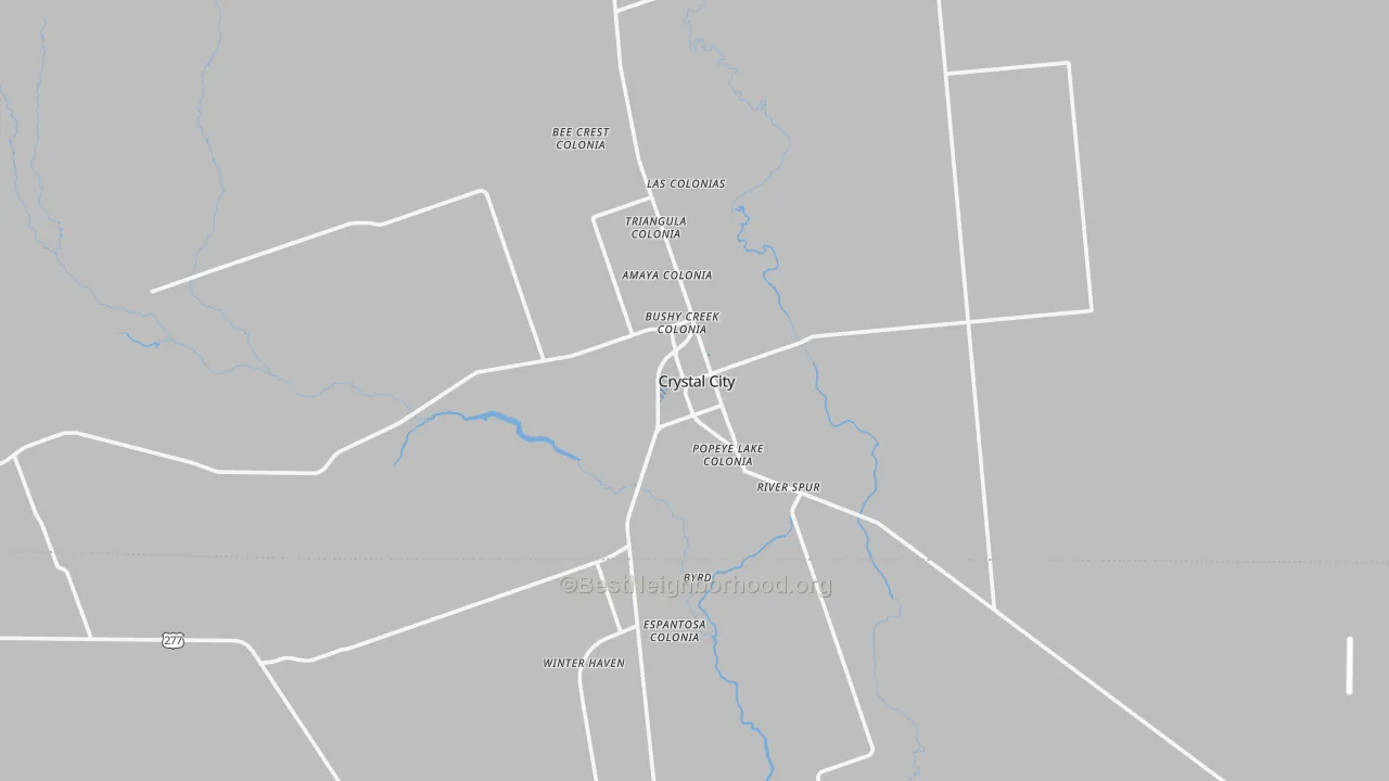 Transit Grade map of Crystal City, TX