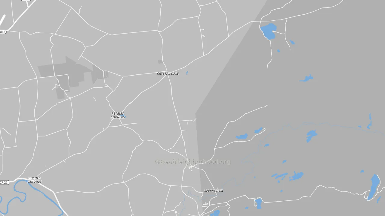 Transit Grade map of Crystal Dale, NY