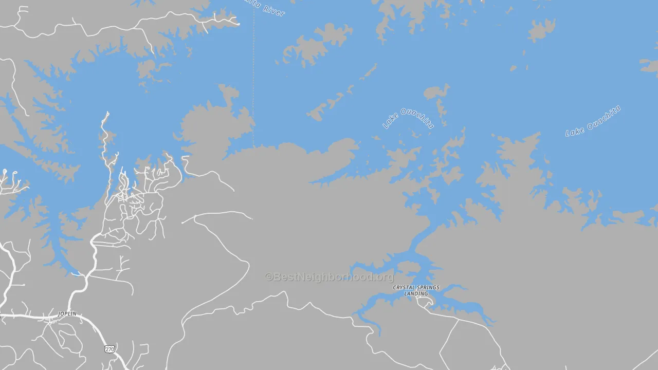 Transit Grade map of Crystal Springs Landing, AR