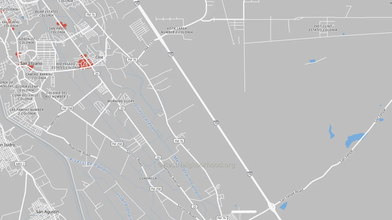 Transit Grade map of Cuadrilla, TX
