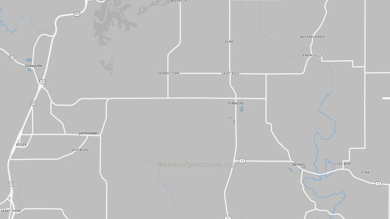 Transit Grade map of Cuba City, WI