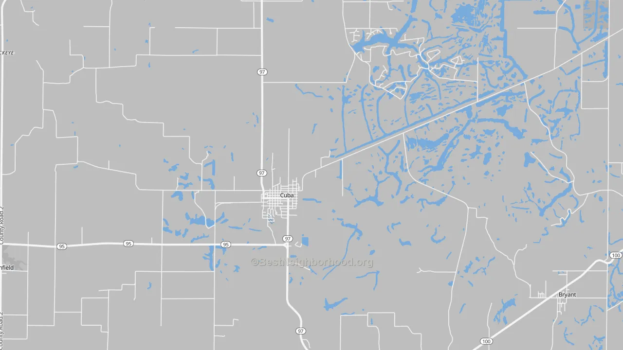 Transit Grade map of Cuba, IL