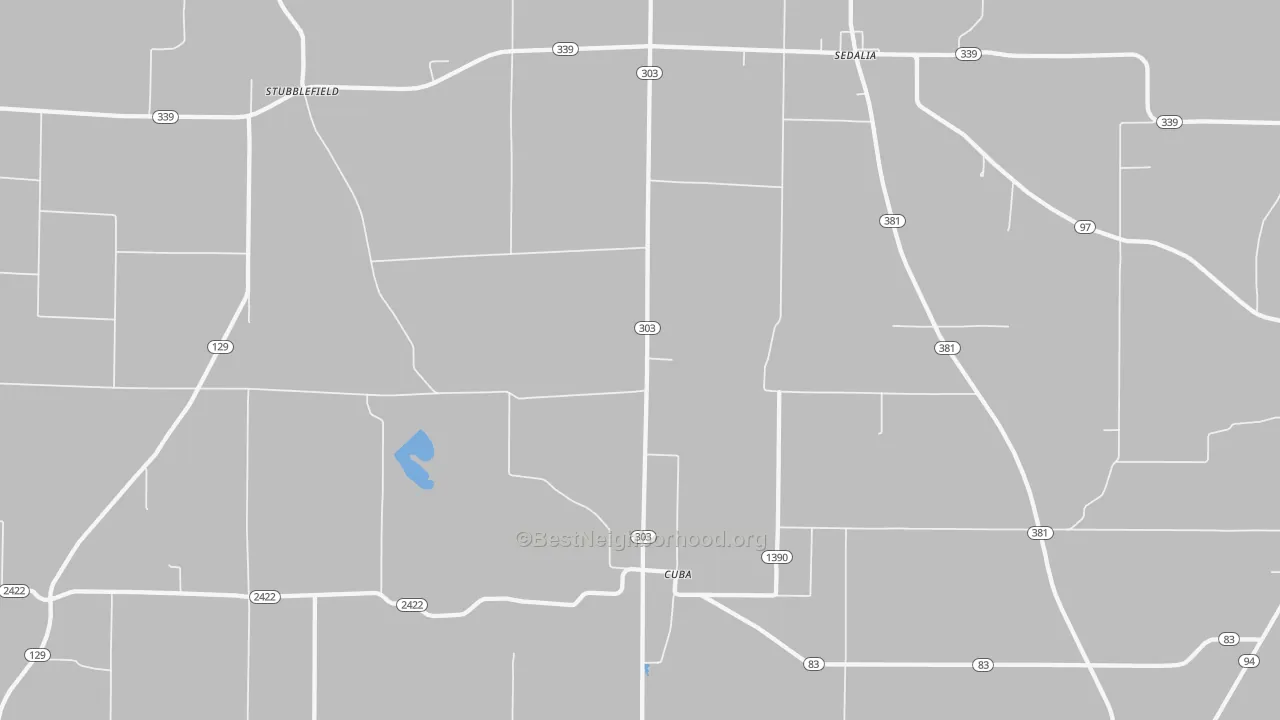 Transit Grade map of Cuba, KY