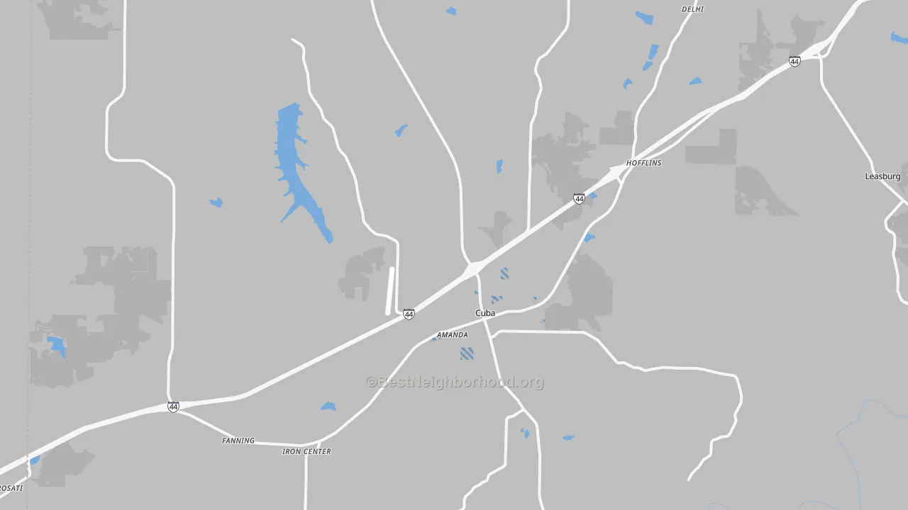 Transit Grade map of Cuba, MO