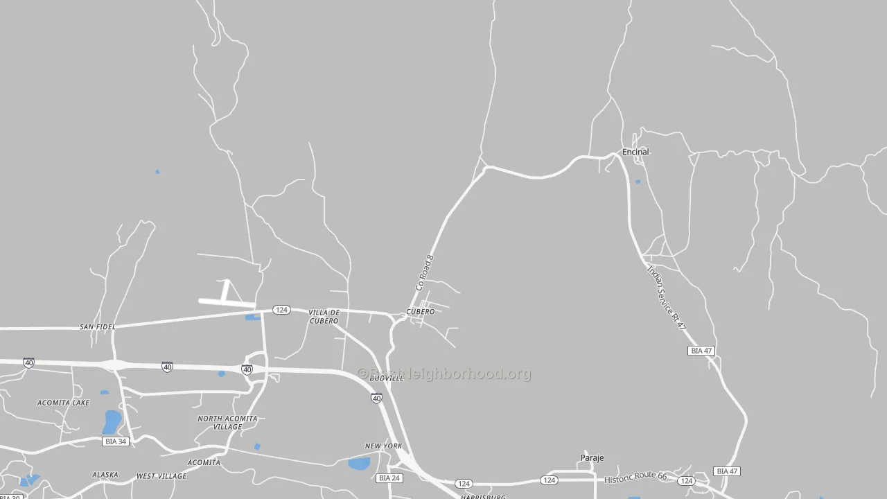 Transit Grade map of Cubero, NM