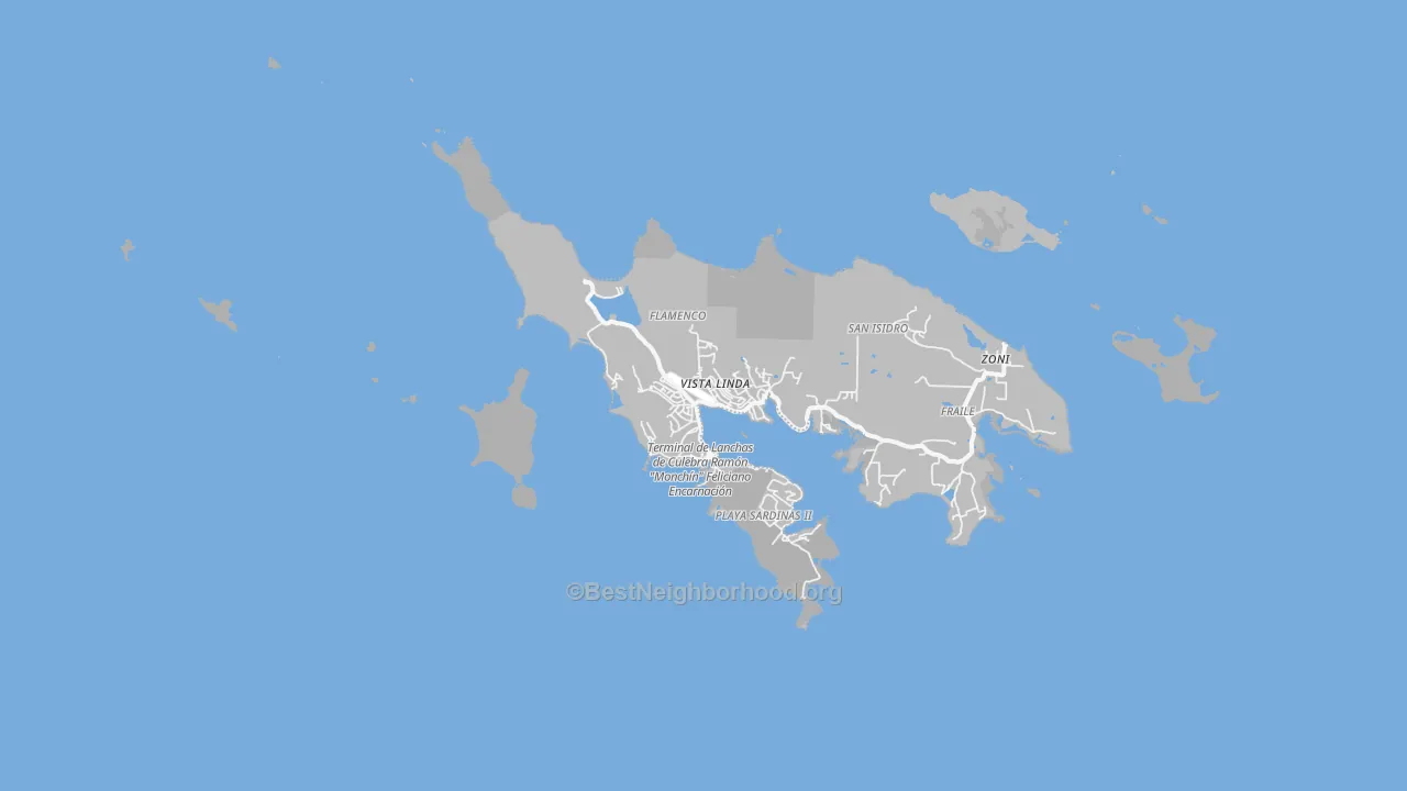 Transit Grade map of Culebra Municipio, PR