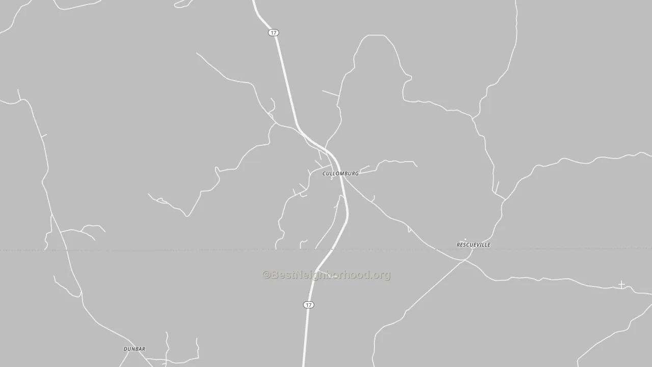 Transit Grade map of Cullomburg, AL