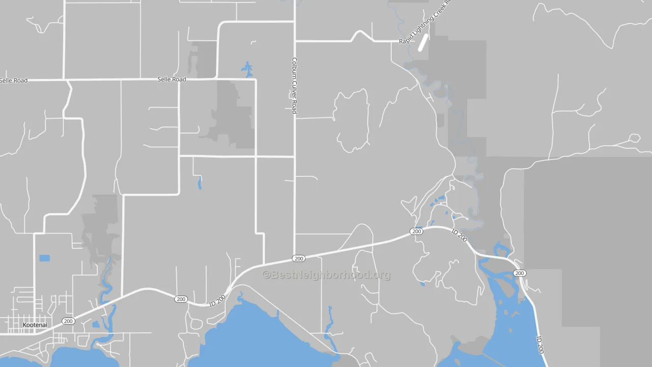 Transit Grade map of Culver, ID