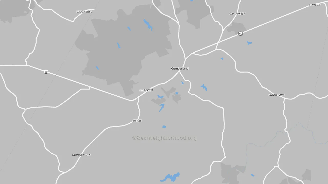 Transit Grade map of Cumberland County, VA